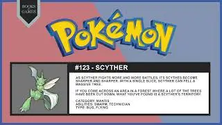 Pok&eacute;mon 123 - Scyther (Pok&eacute;dex Narrated)