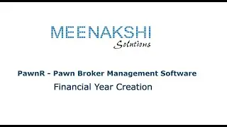 PawnR : Next Financial Year Creation - Pawn Broker / Gold Loan Software (Tamil)