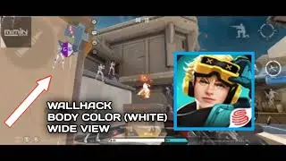 WALLHACK,BODY COLOUR,WIDE VIEW - Hyper Front GamePlay Android #hyperfront #gameguardian #hack