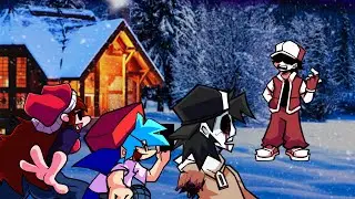 FNF Frostbite But It’s Red vs BF, Lullaby GF And Blake