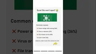 How to Repair Excel File Online Free (2025) | Quick Fix Guide #filerecovery #shortsyoutube