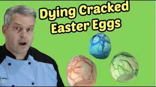 Dying Cracked Easter Eggs