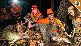 Finding Big Bucks in the Timber! BIG WOODS Deer Drives!