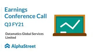 DATAMATICS Stock | DATAMATICS GLOBAL SERVICES Q3 FY21 Earnings Call