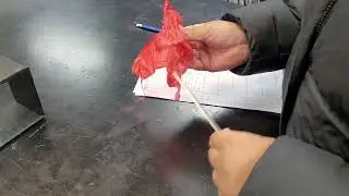 Charged glass rod with gold leaf electroscope