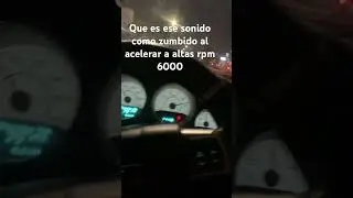 Zumbido al acelerar a altas rpm que es?