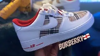 Burberry Custom Nike Air Force 1s💦🚨 (Easy)