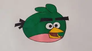 Angry bird Drawing Tutorial... How to Draw Angry bird Easily.