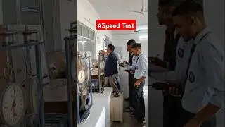 Speed Test #engineering #shorts #electrical #testing #practice #research #iit #iftm