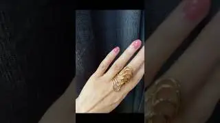 Bold Handmade Brass Ring by Mia Hebib - Artners Gallery #contemporaryjewels #statementjewelry