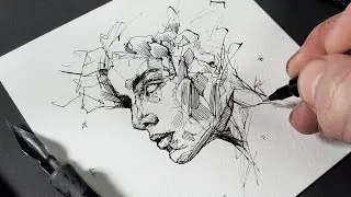 Sketching the Portrait in Ink | Expressive Linework