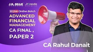DAY 01 | Introduction to Mutual Funds | CA/CMA Final | By CA Rahul Danait Sir
