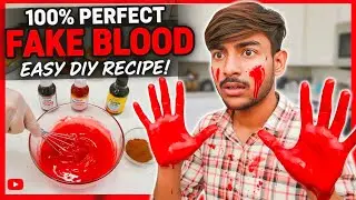 🩸 100%  Real Looking Fake Blood! 🩸 Easy DIY Recipe at Home (Hindi) || #experiment 