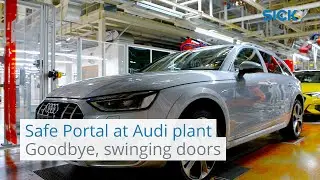 Virtual swinging doors: Safe Portal from SICK at Audi plant in Ingolstadt