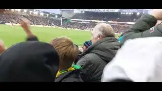 Josh Sargent goal 68 min for Norwich v Derby 08/02/25  View from stands. Championship