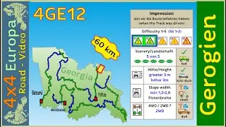 4GE12 einer athemberaubende Kaukasus Piste bis zum letzten anfahrbarenem Punkt in Georgien mit 4x4