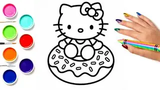Раскраски Hello Kitty для детей 🎀