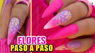 te ENSEÑO hacer FLORES 🌸 con GEL *MODA