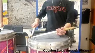 Snare Example Videos - Milton HS Indoor Drumline (MID 2022)