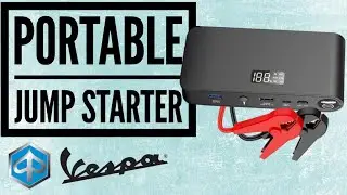 How to Portable Jump Start Your Vespa Piaggio | Scooter Motorcycle [4K]