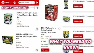 FRIDAY ONLINE TARGET RETAIL SPORTS CARD DROP - WHAT YOU NEED TO KNOW! DROP TIMES & PRODUCT LIST!