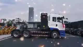 China Heavy Duty 6x4 Terminal Replace Power Electric Battery Operated Tow Tractor Trailer Head Truck