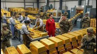 Inside the 24K Gold Factory: How Mining Ore Is Refined Into Pure Gold Bars (Full Process)