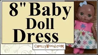 Free Sewing Patterns for Dolls: 8 Inch Baby Doll Snowflake Dress