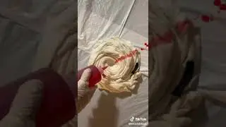 Tie dying a 1500 supreme  shirt