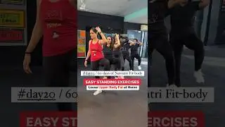 Easy standing upper body workout #homeworkout #workoutseries #abs #standingexercise #bellyfat