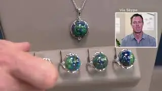 Generation Gems Round Gemstone Cabochon Sterling Silver Necklace on QVC