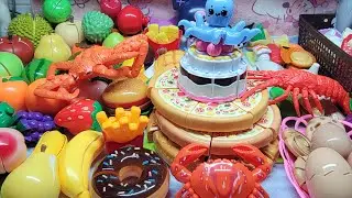 Satisfying playing cutting  yummy pizza 🍕  apples 🍎 watermelon 🍉 cakes 🎂 fruits live asmr