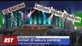 SAKURA SCHOOL SIMULATOR id konser besar-besar an konser di sakura seruu poll konsernya #funny 
