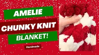 Cozy Chunky Knit Blanket for Winter ❄️✨ Perfect Holiday Throw by Am&eacute;lie Home