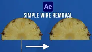 Adobe after effects Simple wire removal effect - Tutorial
