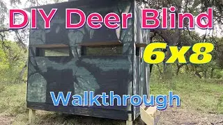 ULTIMATE DIY 6x8 Deer Blind Walkthrough