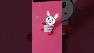 Paper rabbit making#cutegiftideas #art #artandcraft #papercrafts #drawing #paperart