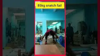 85kg Snatch fail 🏋️🏋️🔥🔥 #viral #shorts #weightlifting #gym