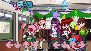 Friday night funkin' | MOD Doki Doki Takeover Marry Christmas