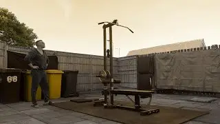 Outdoor Back Workout using Ironmaster Cable Tower