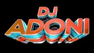 DJ ADONI FLYER 3D TEXT TEMPLATE  - CINEMA 4D  TEXT  - Texto 3D Editable para Cinema 4D