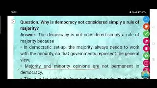 Why is democracy not considered simply a rule of majority?