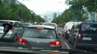 Driving In France-Paris Bd.Peripherique-Porte Maillot-Courbevoie