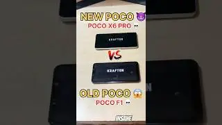 Old Vs New //POCO X6 PRO 😈 Vs POCO F1(60fps)🤯-BGMI TEST #pocox6pro #120fps #bgmi #shorts