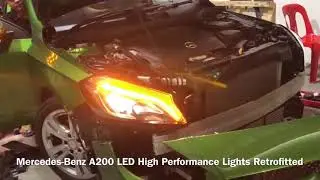Mercedes-Benz A200 LED High Performance Lights Retrofitted