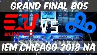 CSGO Cloud9 vs Eunited - Grand Final - Map 1 -Mirage - IEM Chicago 2018 NA Highlights