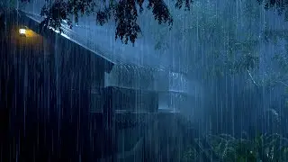 👍Highly Recommend for Insomnia Relief | Natural Heavy Rain on Tin Roof of Farmhouse & Loud Thunder