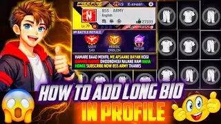 🔥 Free Fire Long Bio Trick 😱 | How To Add Long Bio In Free Fire 🔥 | 💯 % Warking Trick  |