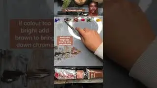 How to mix Black skin tones #art #artshorts #painting #artistsoninstagram