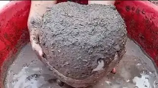 ASMR// Crunchy black sand texture water 💦 crumbling yummy dipping satisfying relaxing 